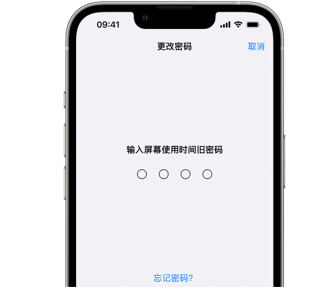 普格iPhone屏幕维修分享iPhone屏幕使用时间密码忘记了怎么办 