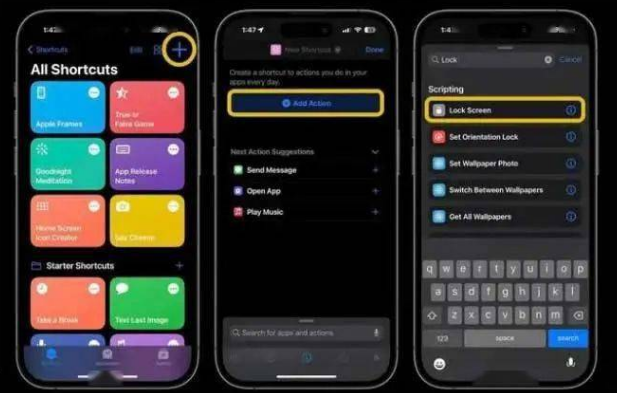普格苹果14锁屏维修店分享iPhone14升级iOS16.4后如何创建锁屏快捷方式 