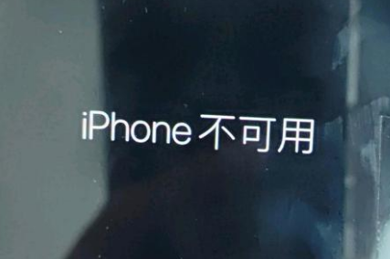 普格苹果服务网点分享锁屏界面显示“iPhone 不可用”如何解决 