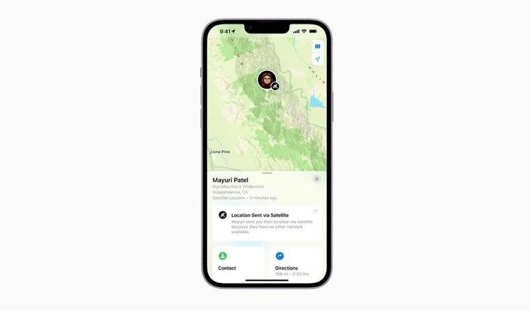 普格苹果14维修分享iPhone14系列中 FindMy功能通过卫星分享位置方法教程 