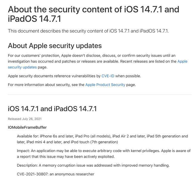 普格苹果手机维修分享iOS 14.7.1 正式版更新内容及升级方法 